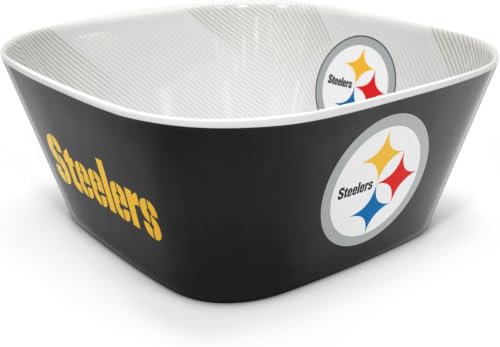 Image of YouTheFan NFL Pittsburgh Steelers Large Party Bowl (Pack of 6)