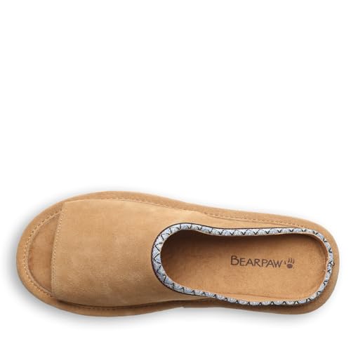 BEARPAW Women's Navigate Iced Coffee Sandal Size 74