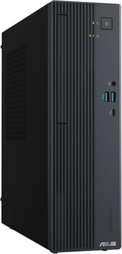 Image of ASUS V500SVC-I3 Slim Desktop Computer, Intel Core i3-1315U, 16GB DDR5 RAM, 1TB PCIe 4.0 NVMe SSD, Wi-Fi 6, Windows 11 Home, Keyboard and Mouse, Dark Gray