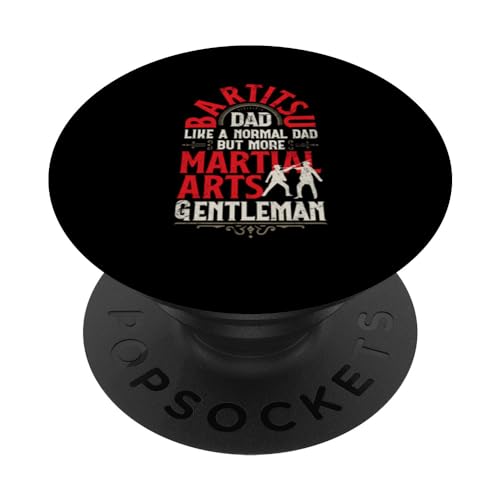 Bartitsu Dad Funny Bartitsi Fighter PopSockets Swappable PopGrip, Black