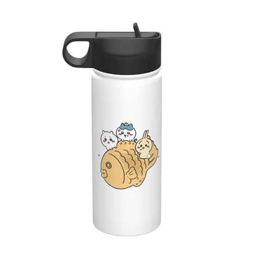 ステンレスカップ ちいかわ コーヒーカップ 車用 タンブラー かわいい 大容量 保温 保冷 真空断熱 蓋付き 水筒 ウォーターボトル 取っ手付き 持ち運びやすい スポーツ アウトドア オフィス 家庭用 車用 男女兼用 誕生日プレゼント 500ml