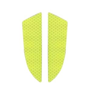 2 -stks/ingestelde autoreflector beschermende sticker krassen veiligheidswaarschuwing reflecterende autostickers acessorio para carro reflecterende tape (Color : Green)