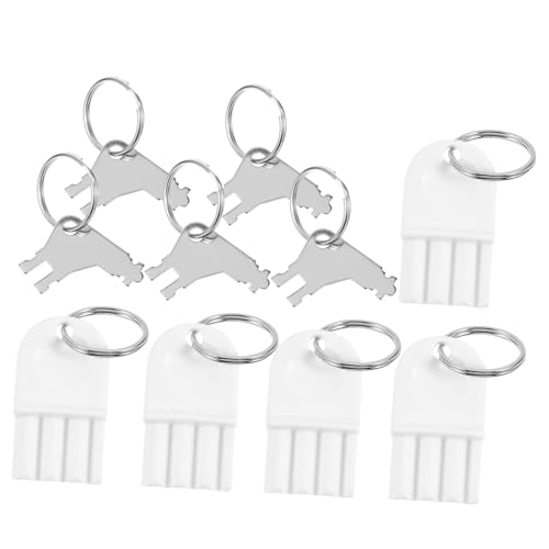 HOMSFOU Set 5 Chiavi per Dispenser Carta Igienica in Metallo Chiave per Distributore Asciugamani Carta Robusta e Duratura Compatibile Vari Modelli per Commerciale