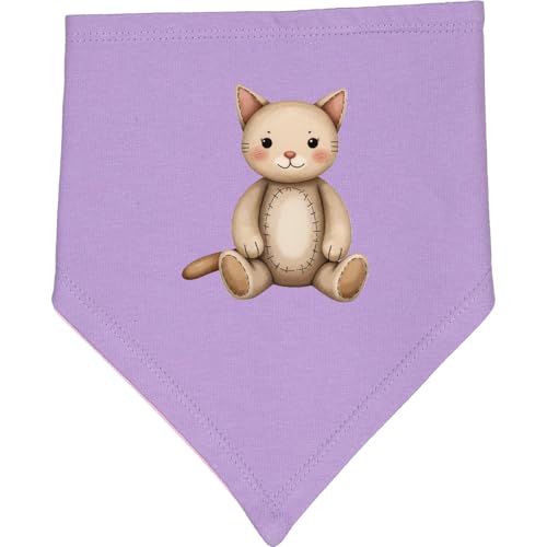 inktastic Vintage Knitted Plush Cat Baby Bandana Bib