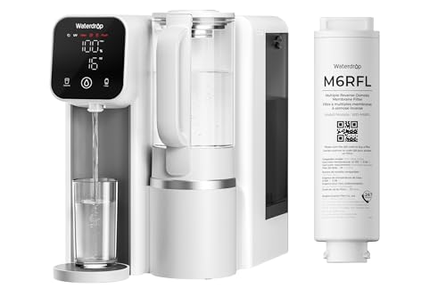 Image of Waterdrop M6SL Mineral Reverse Osmosis System Countertop Water Filter with Additional RO Filter, 8-Stage, 3:1 Pure to Drain, NSF /ANSI 372 & 58 Certified, Room-Temperature