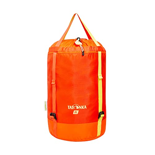 Tatonka Unisex - Adult Compression Bag 8 Litres Red Orange Diameter 20 x 36 cm