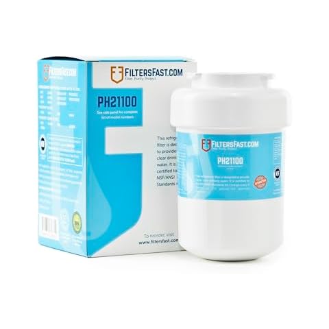 Filters Fast PH21100 Compatible Replacement for GE MWF Carbon Water Filter Cartridge for Fridge Refrigerator Water Dispenser Cover