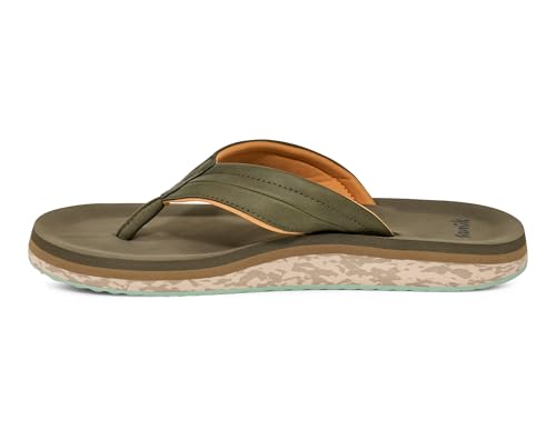 Sanuk Mens Tide Rush | Flip Flops for Men | Mens Sandals | Beach Sandals | Supportive & Lightweight | Comfort Footbed3