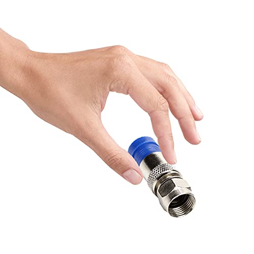 Conector coaxial recto F tipo RG6 pack de 30 miniatura 6