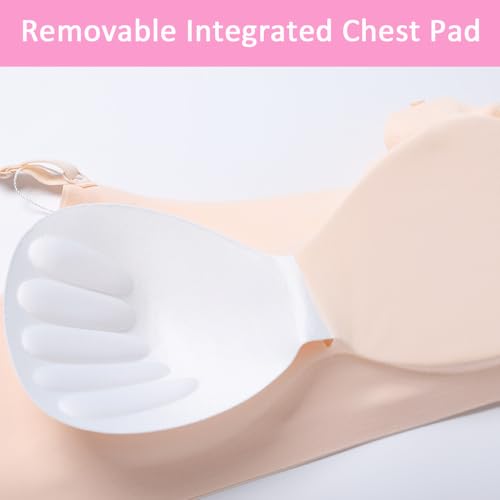 Girls Training Bras Teen Zero Feel Wireless Sports Underwear Bralettes with Adjustable Eye Hook for Kids 12-18 Years4