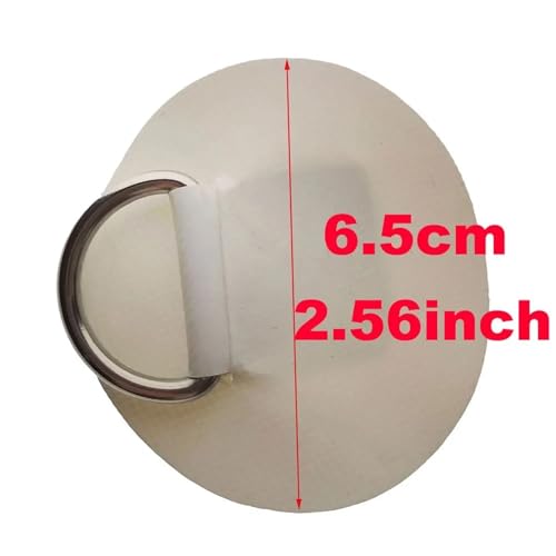 Boucle fixe acier inoxydable sur patch gonflable en PVC pour bateau - 3