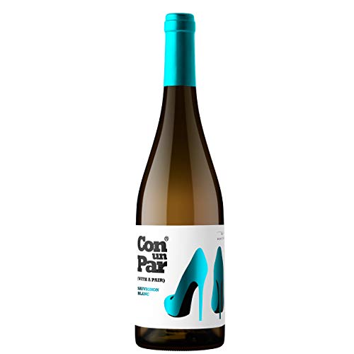 Con un Par Sauvignon Blanc Vino Blanco D.O. Valencia - 750 ml (Paquete de 6)