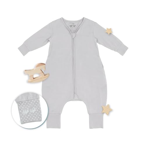 Image of Nyte Nyte Baby- 0.5 TOG SnuggleSack Sleep Sack Rumper W Sleeves, Adjustable Feet Cuffs & Anti-Slip Grip