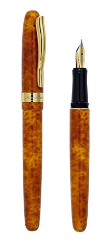 Xezo Phantom Autumn Hand-Enameled 18K Gold Plated Serialized Medium Nib Fountain Pen. No Two Alike #TOP3
