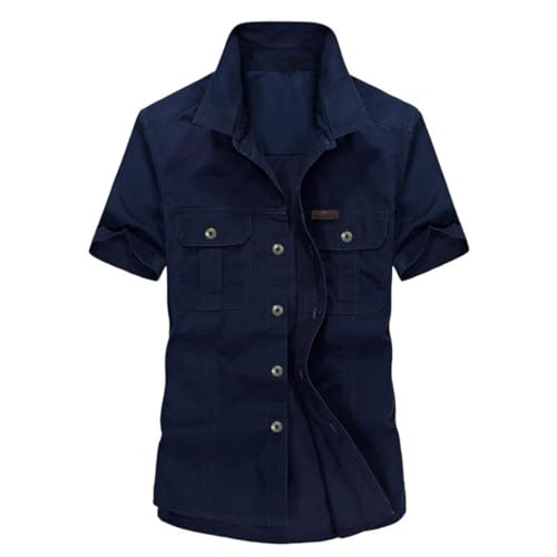 Chemise de travail homme coton anti-transpiration pour les chantiers d'été