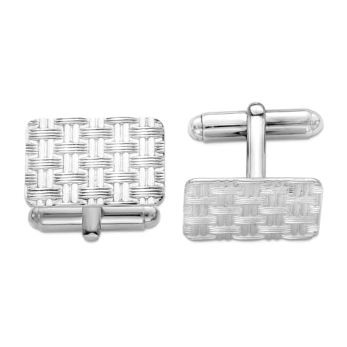 Mancuernillas de plata 925 para hombre 20x15 mm miniatura 1