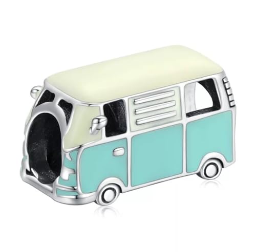 Camper Van Charm Bead Genuine 925 Sterling Silver Compatible With...