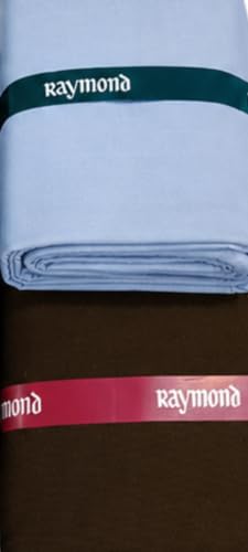 Image of Raymond Fabrics Men's Unstitched Shirt and Pant Fabric Combo | Premium Poly Viscose Dress Material | Formal & Casual Wear | Custom Tailoring Fabric Set