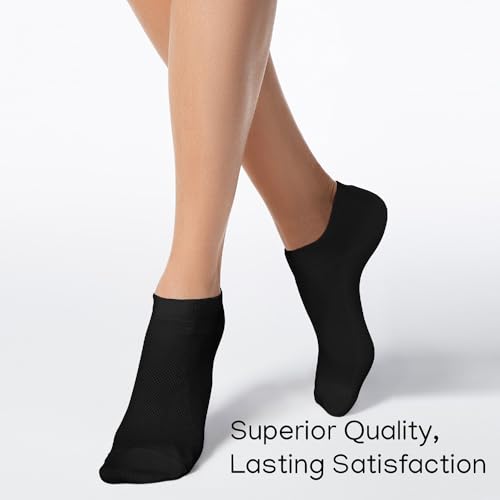 Image of Duna Ankle Socks for Womens - Ultra Thin Breathable Cotton Sport Socks - Athletic, Running, Low Cut, No Show (4 and 6 pairs)