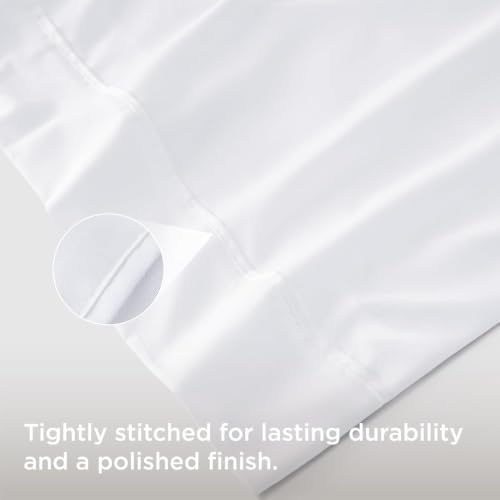 Image of Bedsure Pillow Cases Standard Size Set of 4 - White Brushed Microfiber Pillowcases 4 Pack, Super Soft and Cozy Pillow Case Covers with Envelope Closure for Kids, Wrinkle, Fade Resistant, 20x26 Inches