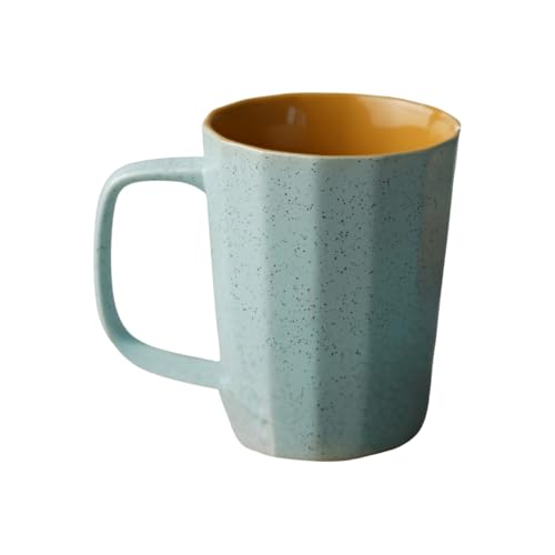 Image of Clay Craft Fine Ceramic Armada Microwave Safe Coffee & Milk Mug, 320Ml, 1 Piece,Blue&Yellow, Mug for Coffee, Ideal for Gifting, Perfect for Home & Office