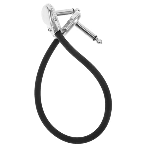 HANABASS Electric Guitar Patch Cable Right Angle Connector Durable Flat Head Design for Effortless Setup Reliable Performance and Simple Connection to Effects Pedals