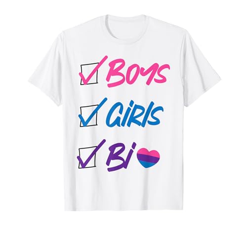 Bisexuelle Bi Pride Flagge Jungen Mädchen Bi T-Shirt