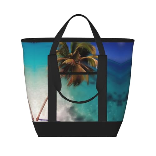 Bolsa térmica grande para alimentos de las Islas del Caribe, para mantener los alimentos congelados fríos y calientes