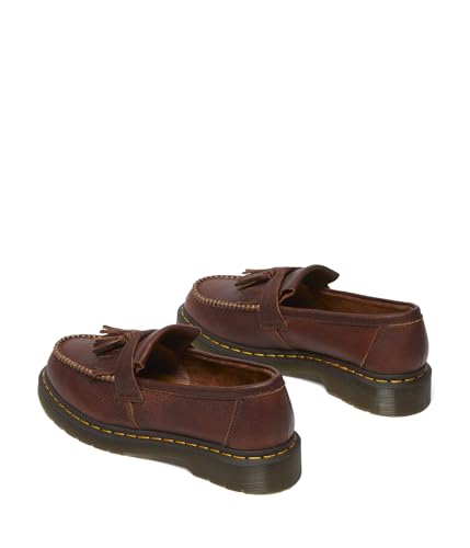 Dr. Martens Unisex-Adult Adrian Yellow Stitch Leather Loafers4