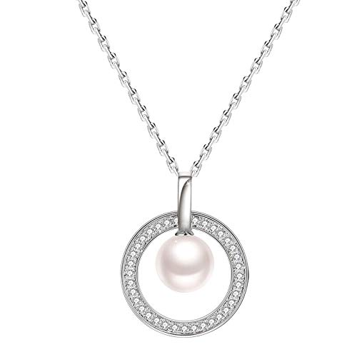 Collier en argent Sterling 925 anti-ternissement pour femmes avec zircon brillant