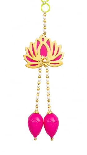 Image of JH Gallery Traditional Lotus Hanging Toran for Diwali Decoration, Ganpati, Mandir & Pooja Room Decor, Main Door Entrance Hanging, Decorative Wall Hanging for Home. (Pack of 5)