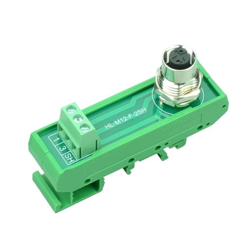 Conector M12 blindado para riel DIN que elimina interferencias en sensores