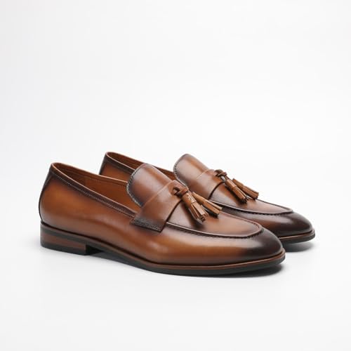 Loafers for Men - Premium Calfskin Tassel Shoes | Handcrafted Business Casual Loafers2