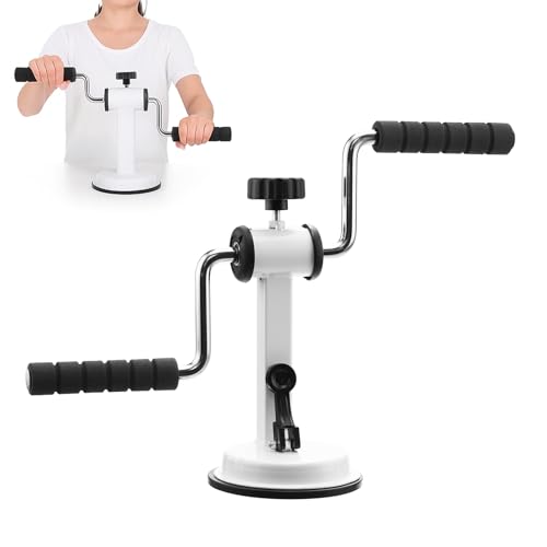 Stroke Rehabilitation Exerciser – Arm Bike, Arm Exercise Equipment for Upper Limb Recovery, Adjustable Resistance for Arm & Shoulder Mobility, Strong Suction Base for Seniors and Home Use