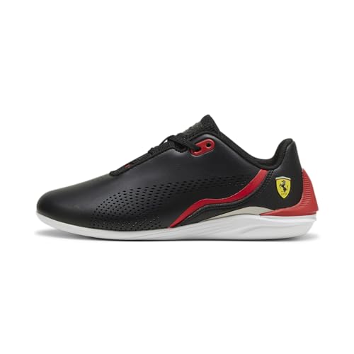 PUMA Zapatillas de automovilismo Niños Scuderia Ferrari Drift Cat Decima 38 Black Rosso Corsa Red