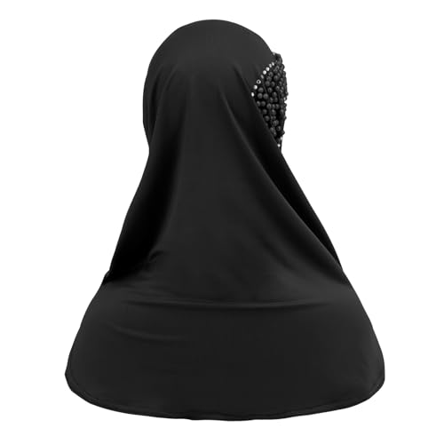 Women Rhinestone Breads Hijab Muslim Instant Head Wrap Long Islamic Head Scarf Full Cover One Piece Wrap Head Scarf4