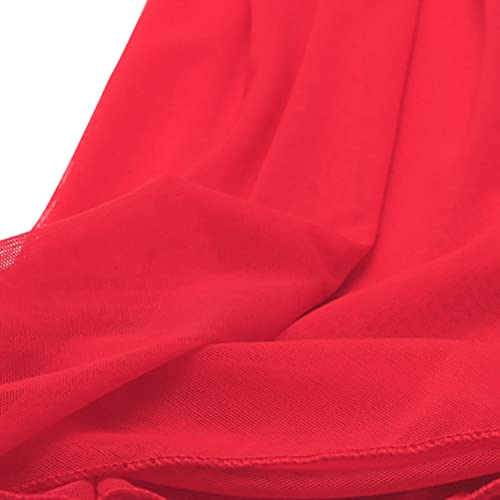 Jupe de danse transparente taille S légère et fluide rouge