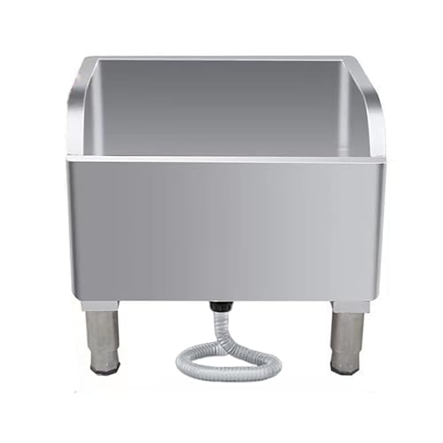 JKJZSALJ Fregadero De Piso, Tina Utilitaria Independiente De Acero Inoxidable - Fregadero Versátil para Lavadero, Taller, Cocina Y Baño - Fregadero Compacto De 45 X 41 X 55 Cm, 60 Cm