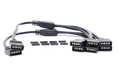 Image of Micro Connectors 1 to 3 RGB Splitter 50 cm Cable / 2-Pack