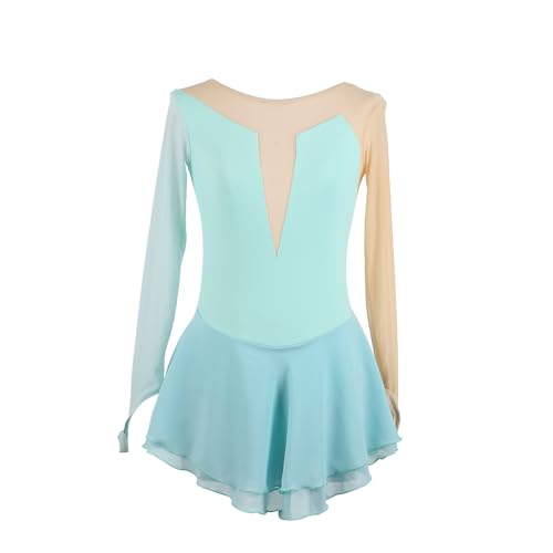 ZAGITOVA Vestido de patinação artística para meninas adultas e crianças teste de competição saia pre