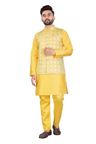 Image of Trustous Traditional Men's Kurta Koti Set (3 PCS SET)