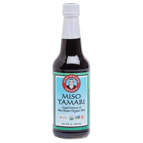 Miso Master Organic Miso Tamari, Gluten-Free Soy Sauce Substitute, USDA Organic, Vegan, Kosher, Non-GMO,10 oz bottle (pack of 1)