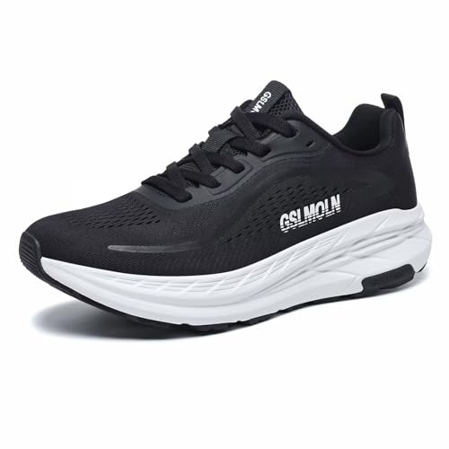 Image of GSLMOLN Women's Non-Slip Lightweight Walking Shoes Breathable Mesh Tennis Gym Sneakers