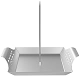 Stainless Steel Vertical Skewer for Whole Chicken, Tacos Al Pastor, Roasting Meat Steak, Shawarma, Kebabs, Removable Grilling Meat Spit