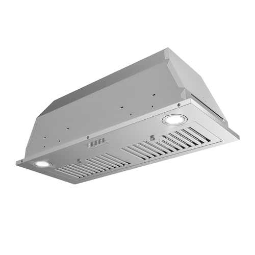 COSMO COS-30IRHP 30 in. Lumin Collection 380 CFM Ducted Insert Range Hood, Button Controls, LED Lights, Stainless Steel by COSMO - Image 8