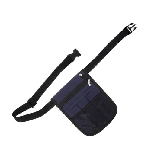 Beavorty Paquete de atención médica multifuncional Cintura bolsa organizadora de cinturón de enfermera largo bolsa de cinturón médico riñonera de enfermera tela oxford Navy