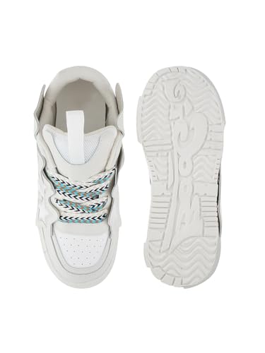 Image of The White Pole Trandy Casual Classy Comfortable Funky Sneakers Shoes for Men's and Boy's