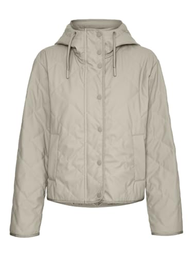 VERO MODA Vmhero Short Coated Jacket Ent Chaqueta, Avena, XL Mujeres