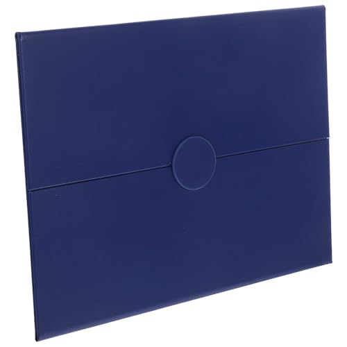 Couverture de document polyvalente A4 cuir synthétique bleu