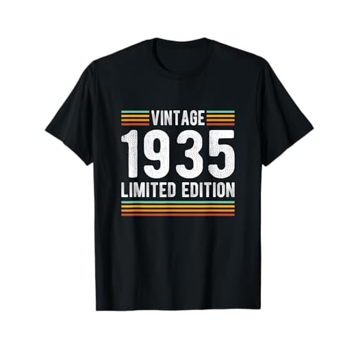 Vintage 1935 Edición Limitada 87 Años Cumpleaños 87 Camiseta
